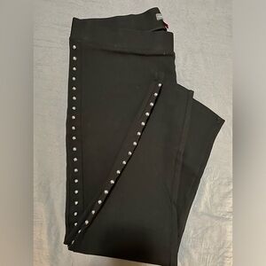 Vince Camuto straight leg spandex with silver studs down side leg